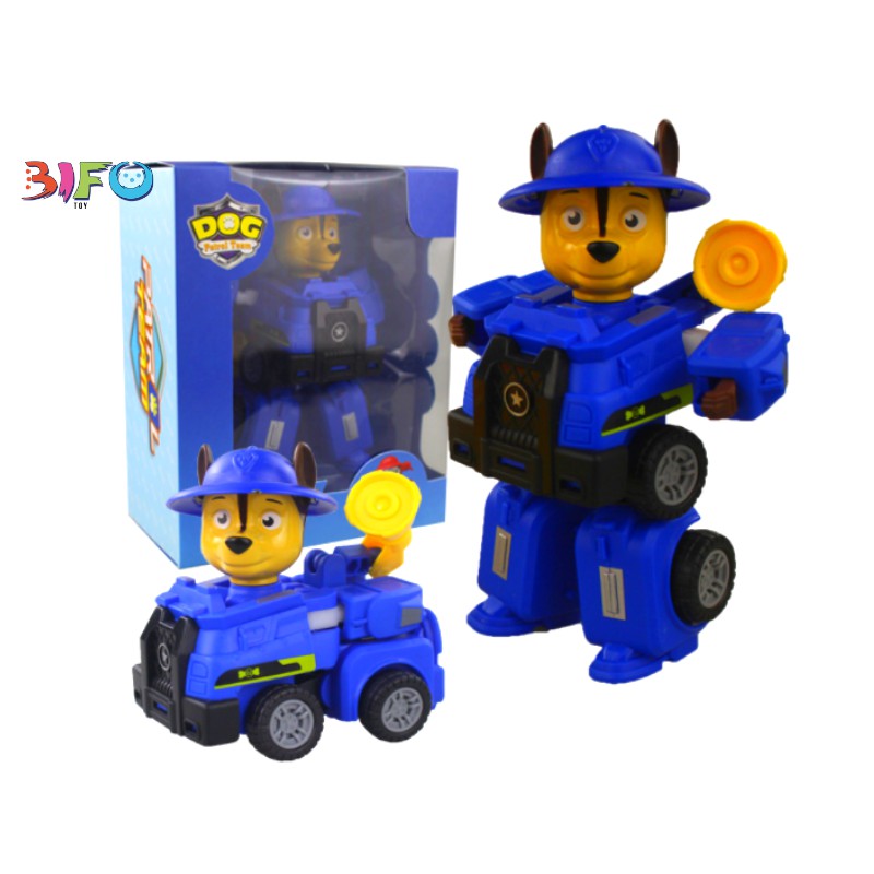 Đồ chơi biến hình biệt đội xe những chú chó cứu hộ Paw Patrol có hộp đựng