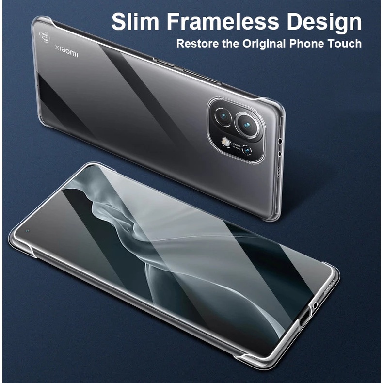 Ốp Điện Thoại Nhựa Chống Sốc Không Viền Cho Xiaomi Redmi Note 8 9 10 Pro Xiaomi 10 11 10T Pro Mi 12 12X 12Pro