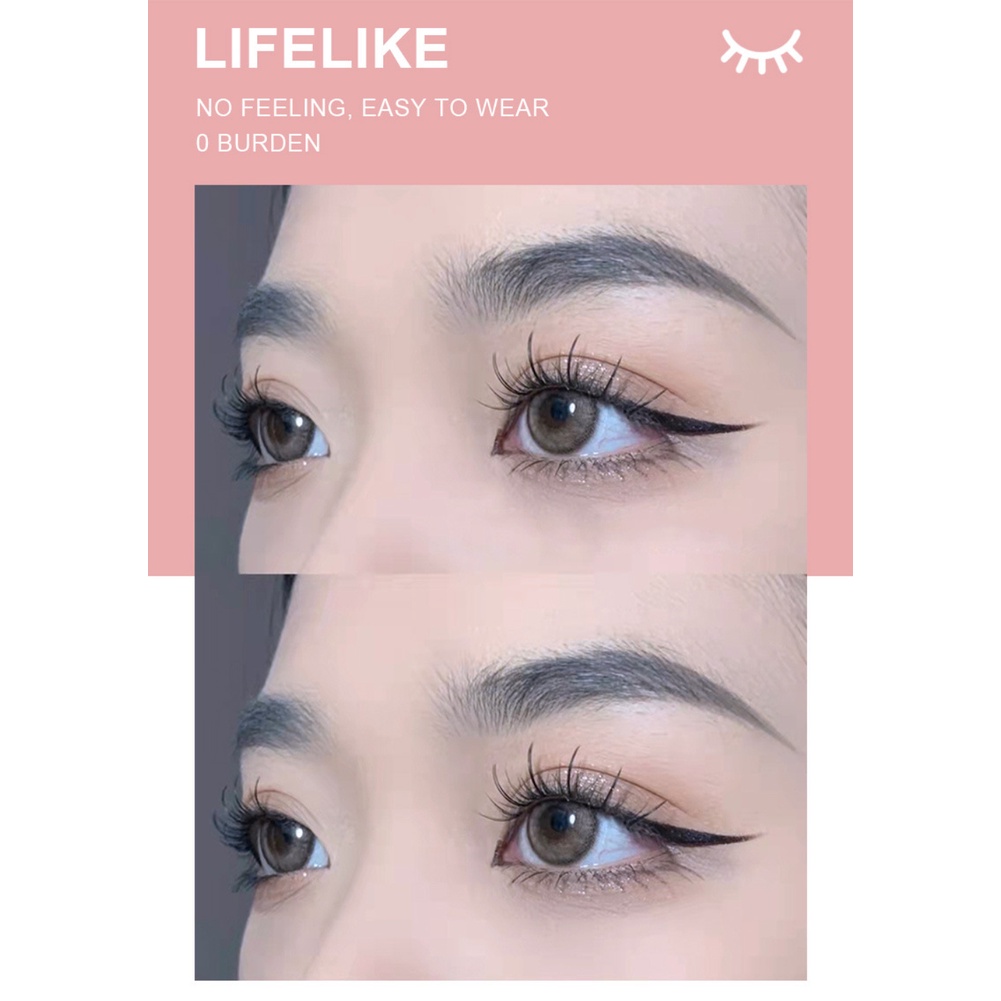 Hàng Có Sẵn Lông Mi Giả Dragon Ranee Đuôi Cá Ngắn Mô Phỏng Tự Nhiên Cho Nữ Sợi Bông Mềm 2 Cặp Thanh Toán Khi Nhận Hàng