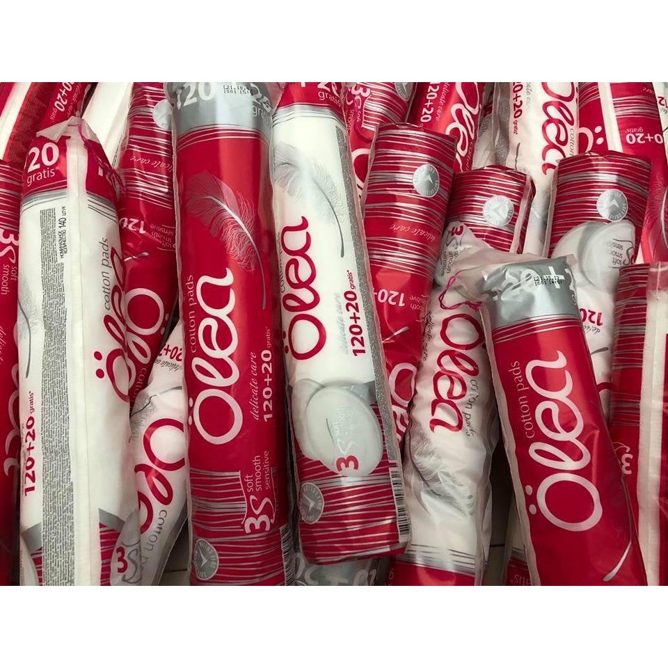 Bông tẩy trang OLEA 120+20 miếng