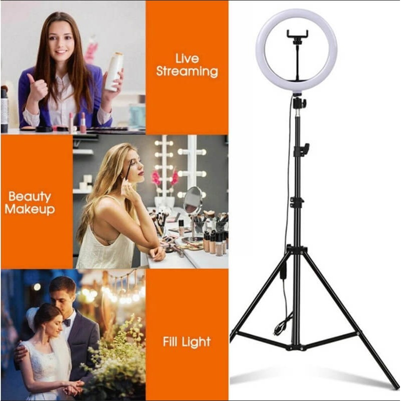 ĐÈN LIVESTREAM LED RING - 3 MÀU - ÁNH SÁNG CHUYÊN NGHIỆP