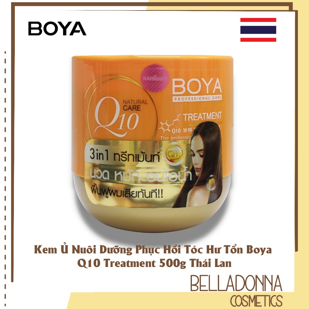 Kem Ủ Nuôi Dưỡng Phục Hồi Tóc Hư Tổn Boya Q10 Treatment 500g Thái Lan