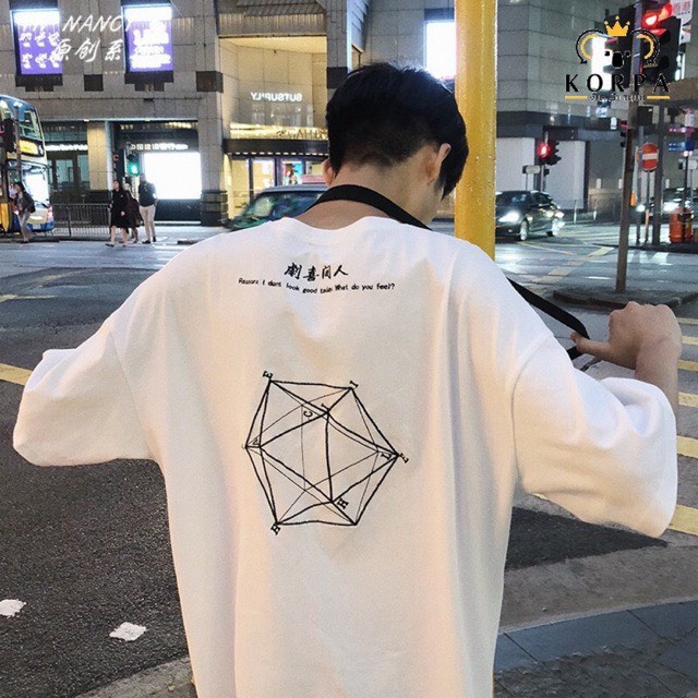 ÁO THUN NAM NỮ IN HÌNH LẬP PHƯƠNG MẶC TRƯỚC VÀ SAU CỰC ĐẸP