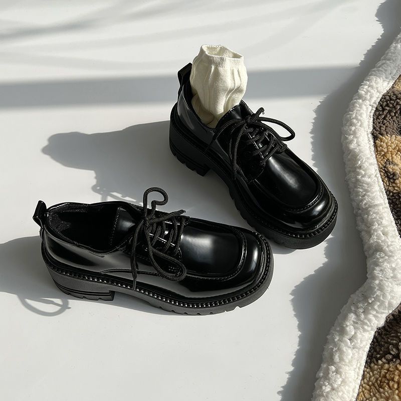 Giày Da Đế Mềm Dày Phong Cách Anh Quốc Thời Trang Xuân Thu FT2678