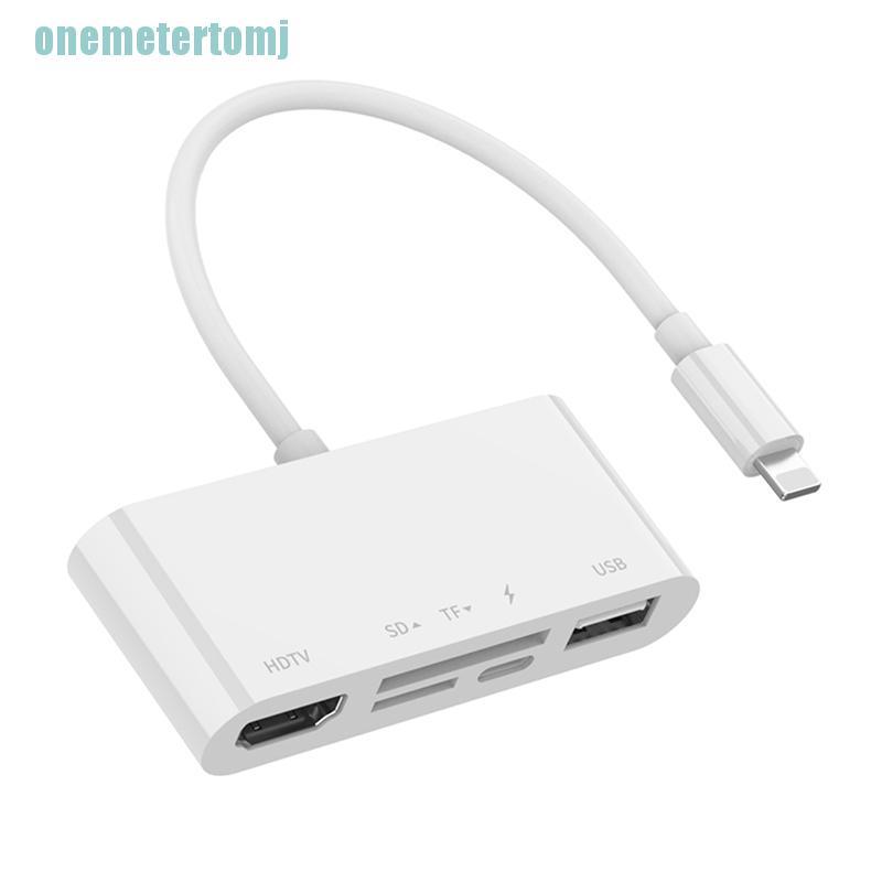 Đầu Đọc Thẻ Nhớ Cổng Lightning Sang Usb Sd Tf 1080p