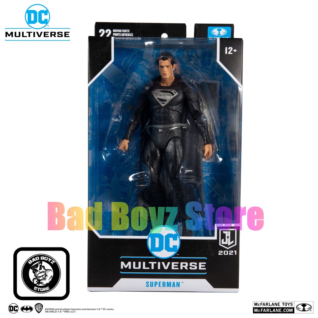 Mô hình McFarlane 🦇 DC Multiverse 7-inch 🦇 Justice League Superman - Black Suit