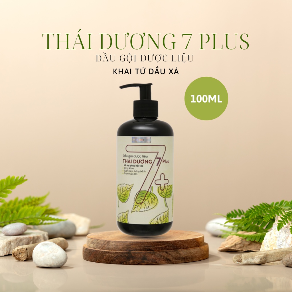 Dầu gội dược liệu Thái Dương 7 plus Dung tích 100ml - Sao Thái Dương