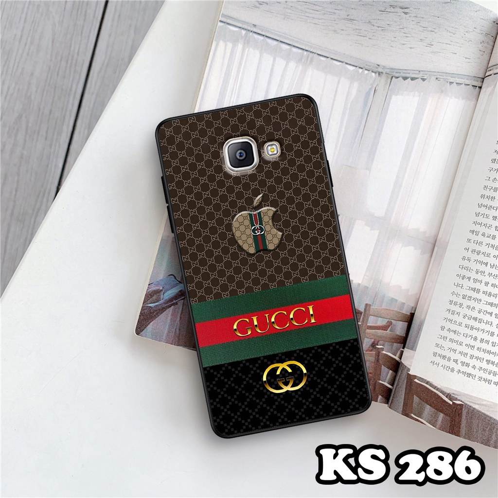 Ốp lưng Samsung A9 Pro - Samsung C9 Pro - Ốp in hình ＧＵＣＣＩcực sang trọng - Lưng nhám viền TPU