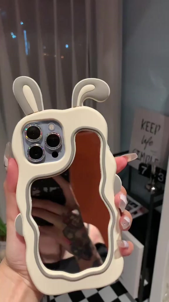 Ốp Điện Thoại Silicone Hình Tai Thỏ Cho IPhone X XS XR XSmax 6 / 7 / 8Plus 14 13 12 11 Pro Promax | BigBuy360 - bigbuy360.vn