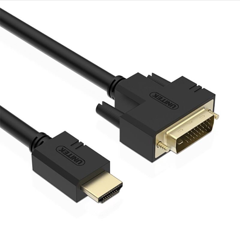 Dây cáp chuyển DVI ra HDMI - HDMI ra DVI ful HD1080P từ PC ra TV Màn hình LCD Máy chiếu 1.5M/2M/3/5M Unitek