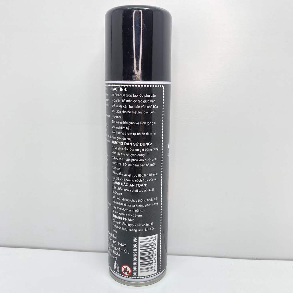 Chai tẩm dầu lọc gió Sprayking Air Filter Oil 200ml