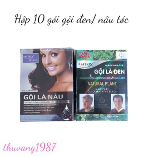Gội là đen/ nâu Matrix (hộp 10 gói)