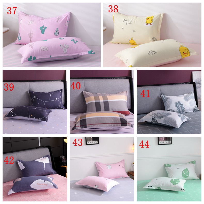 Pillowcase Fashionable And Simple Style Comfortable And Multi-design Pillowcase (Single Pack)