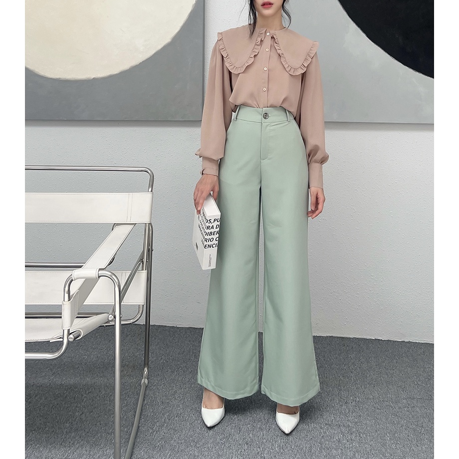 BBSTORE'S Quần Suông Công Sở Dáng Lưng Cao  Đi làm  Đầy Cá Tính - TK01