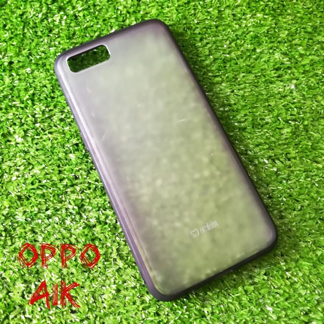 Ốp Lưng Oppo A1k/Realme C2 Lưng Cứng Trong Nhám Viền Dẻo Phôi In