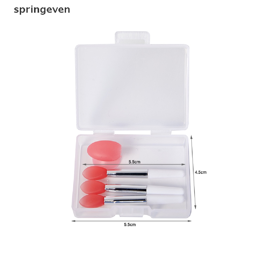 Cọ Đắp Mặt Nạ Môi Bằng Silicone Kèm Nắp Đậy Chống Bụi Tiện Lợi