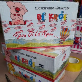 Thùng xúc xích vị heo hầm hạt sen 175k/ 20 gói.