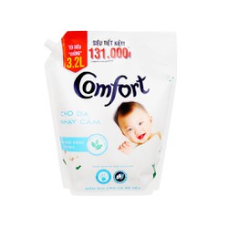 Nước xả cho bé Comfort cho da nhạy cảm hương phấn túi 3.2 lít