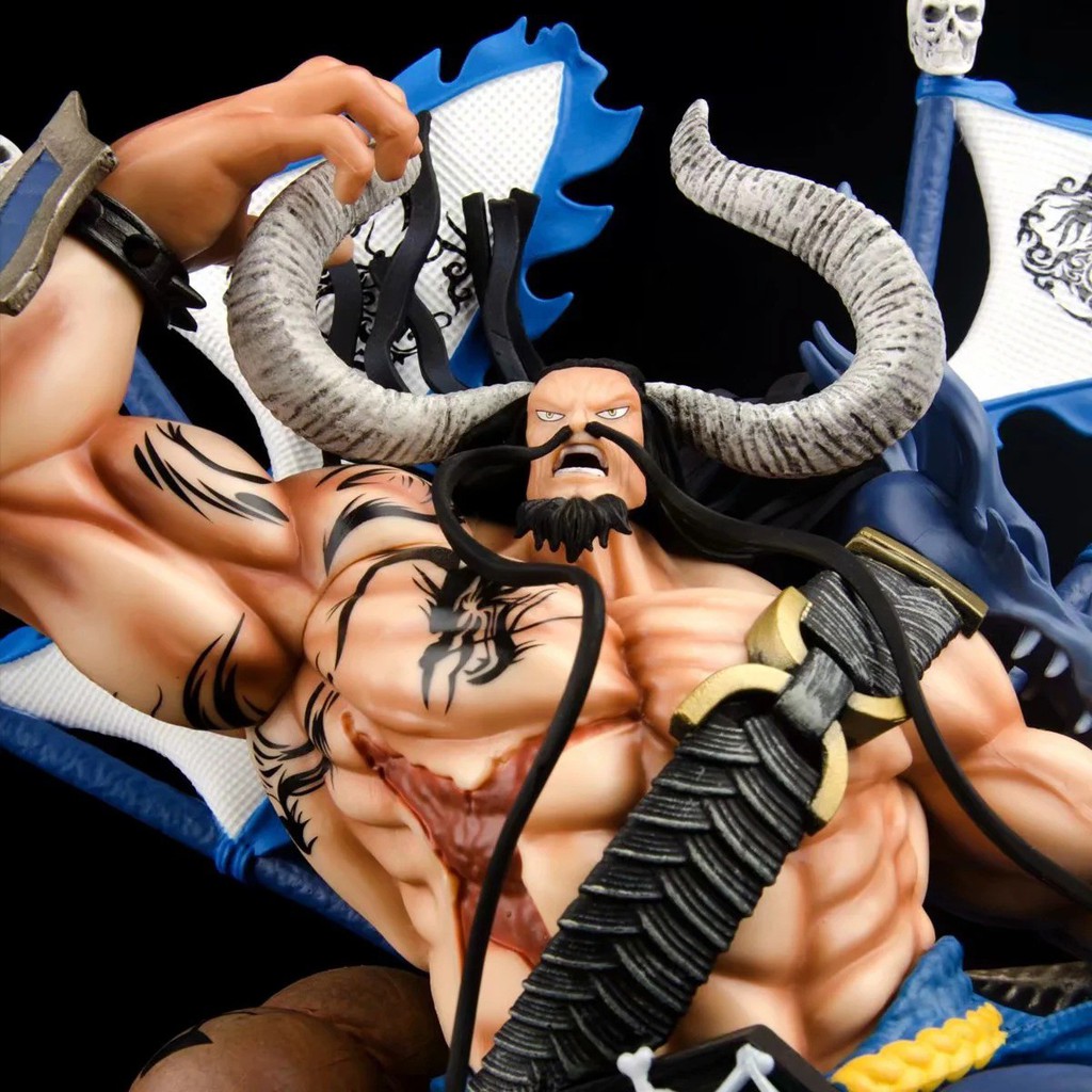 [ 35cm ] Tượng Tứ hoàng Kaido đeo cờ - One Piece - Baystore