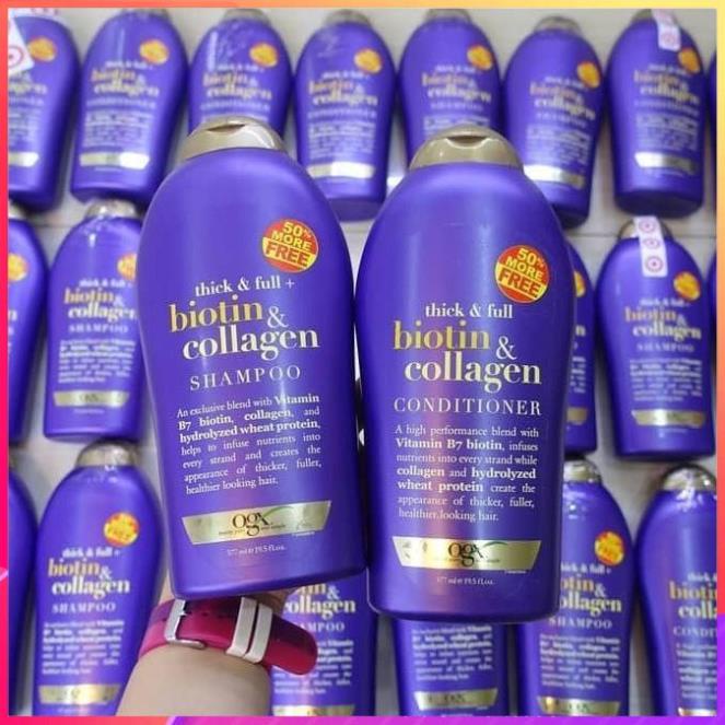 Dầu Gội Xả Biotin Tím 577ml Chính Hãng