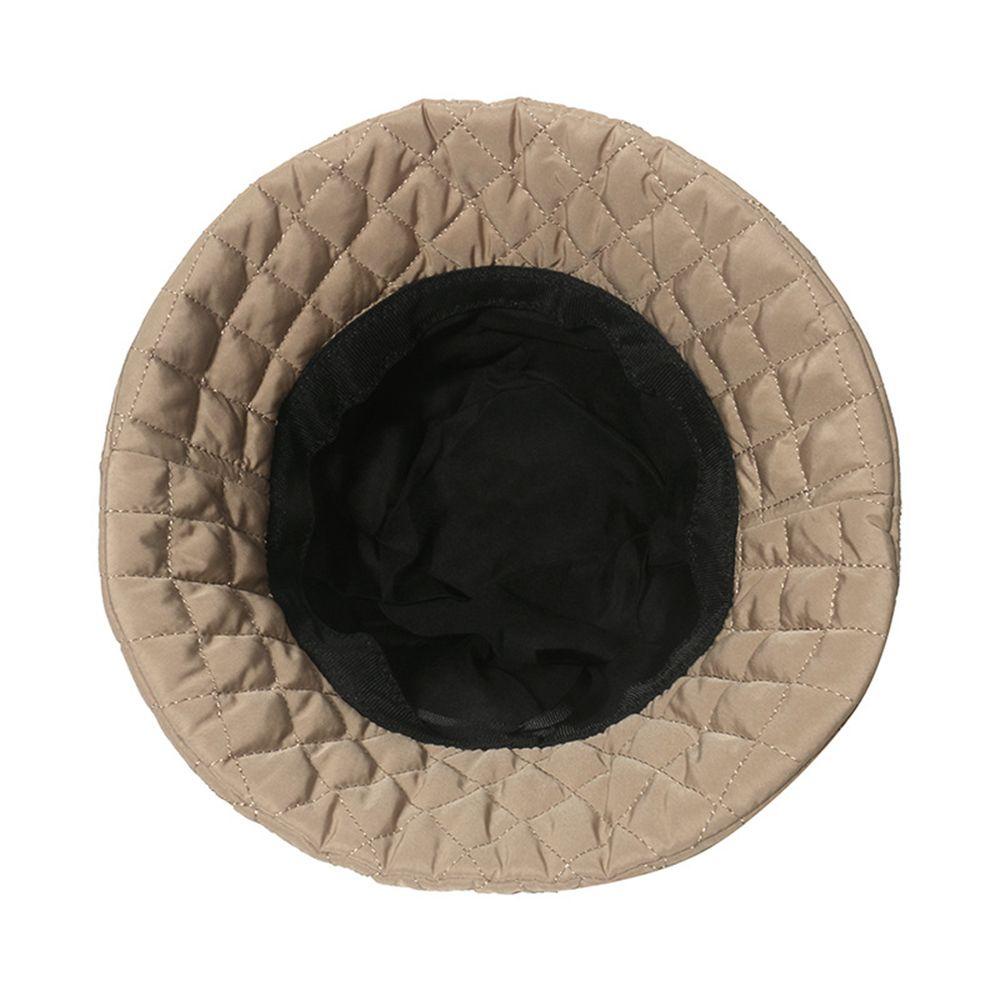 Mũ Bucket Chất Liệu Cotton Họa Tiết Hình Thoi Thời Trang Cho Nam Nữ