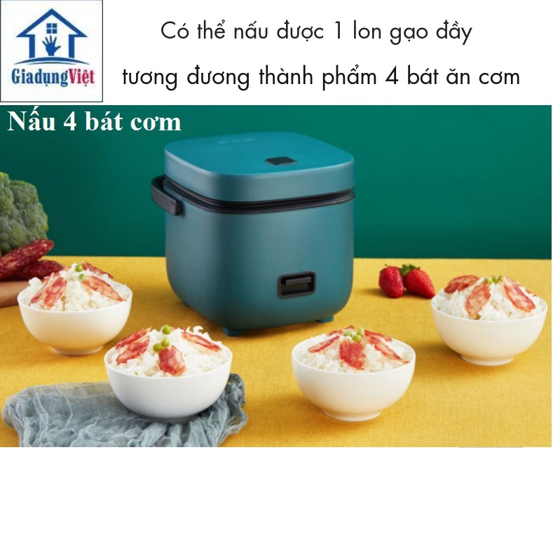 Nồi Cơm Điện Mini Đa Năng JIASHI 0.8L Dành cho sinh viên, văn phòng, 1 người sử dụng - Bảo hành 3 Tháng