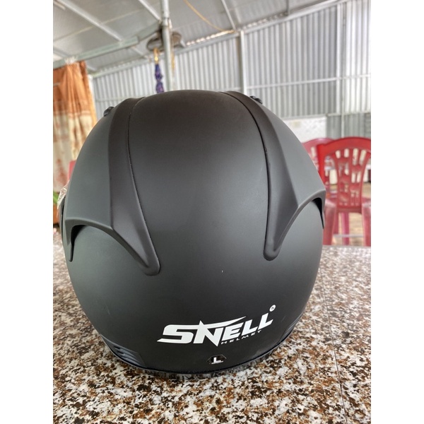 Mũ bảo hiêm fullface SNELL đen sần