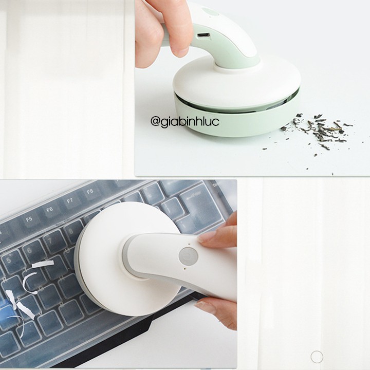 Máy hút bụi cầm tay mini sạc pin không dây để vệ sinh cho bàn làm việc phím laptop máy tính | BigBuy360 - bigbuy360.vn