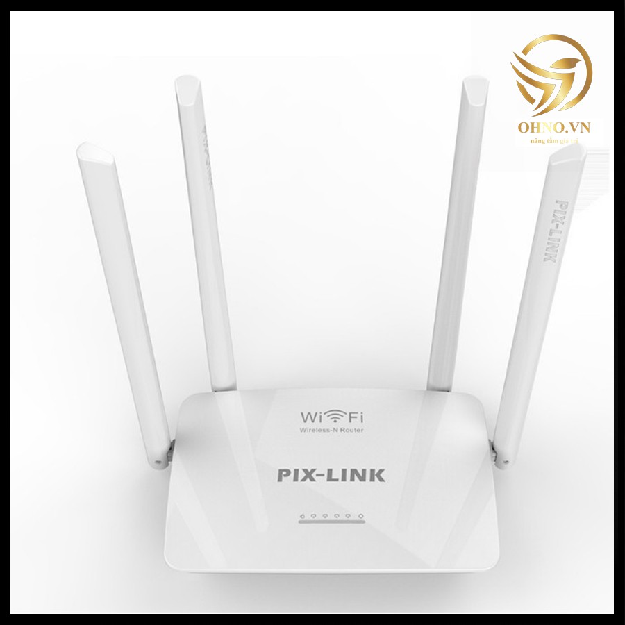 Bộ Thiết Bị Phát Wifi Modem Pix-Link LV WR08 Cục Phát Sóng Wifi 4 Râu Tăng Vùng Phát Sóng - OHNO VIỆT NAM