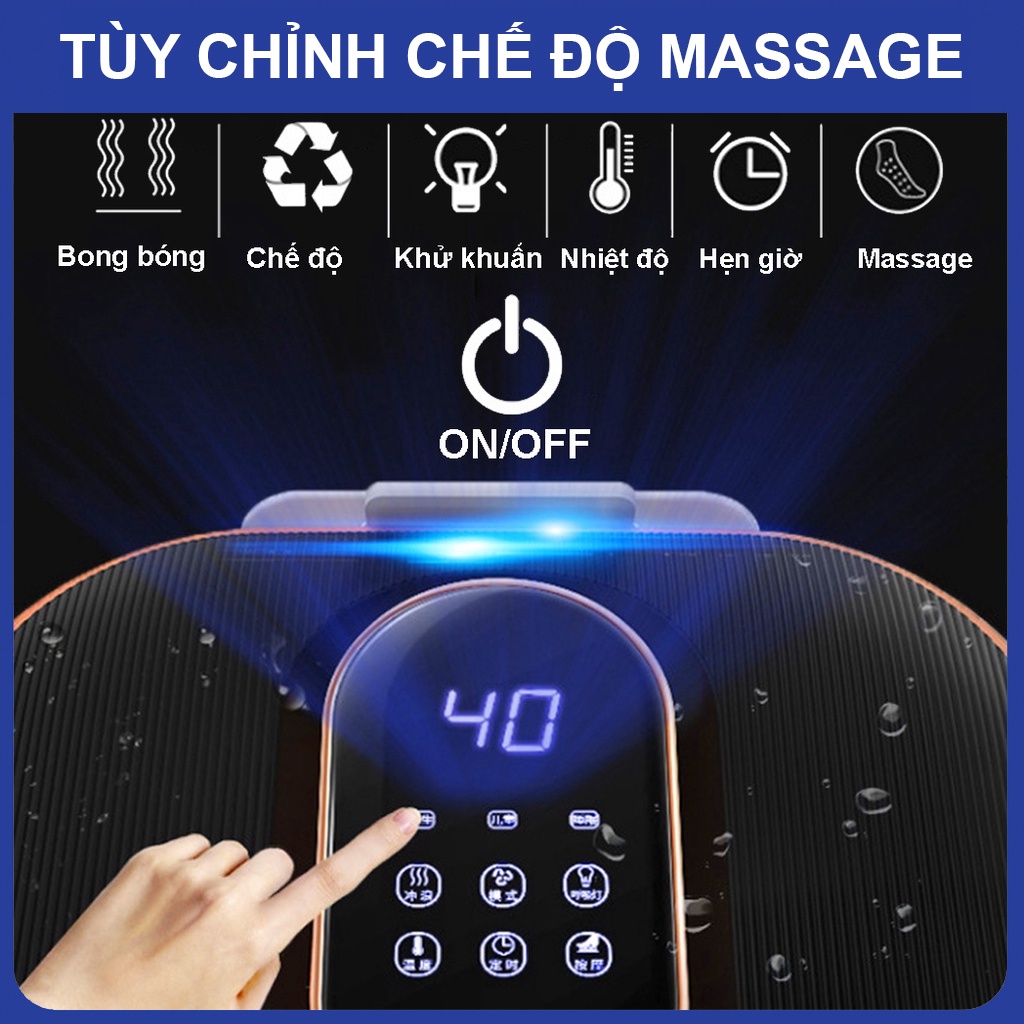 Bồn ngâm chân massage METAMO cao cấp giúp bạn thư giãn hiệu quả, chậu ngâm chân mát xa hồng ngoại kèm sục khí