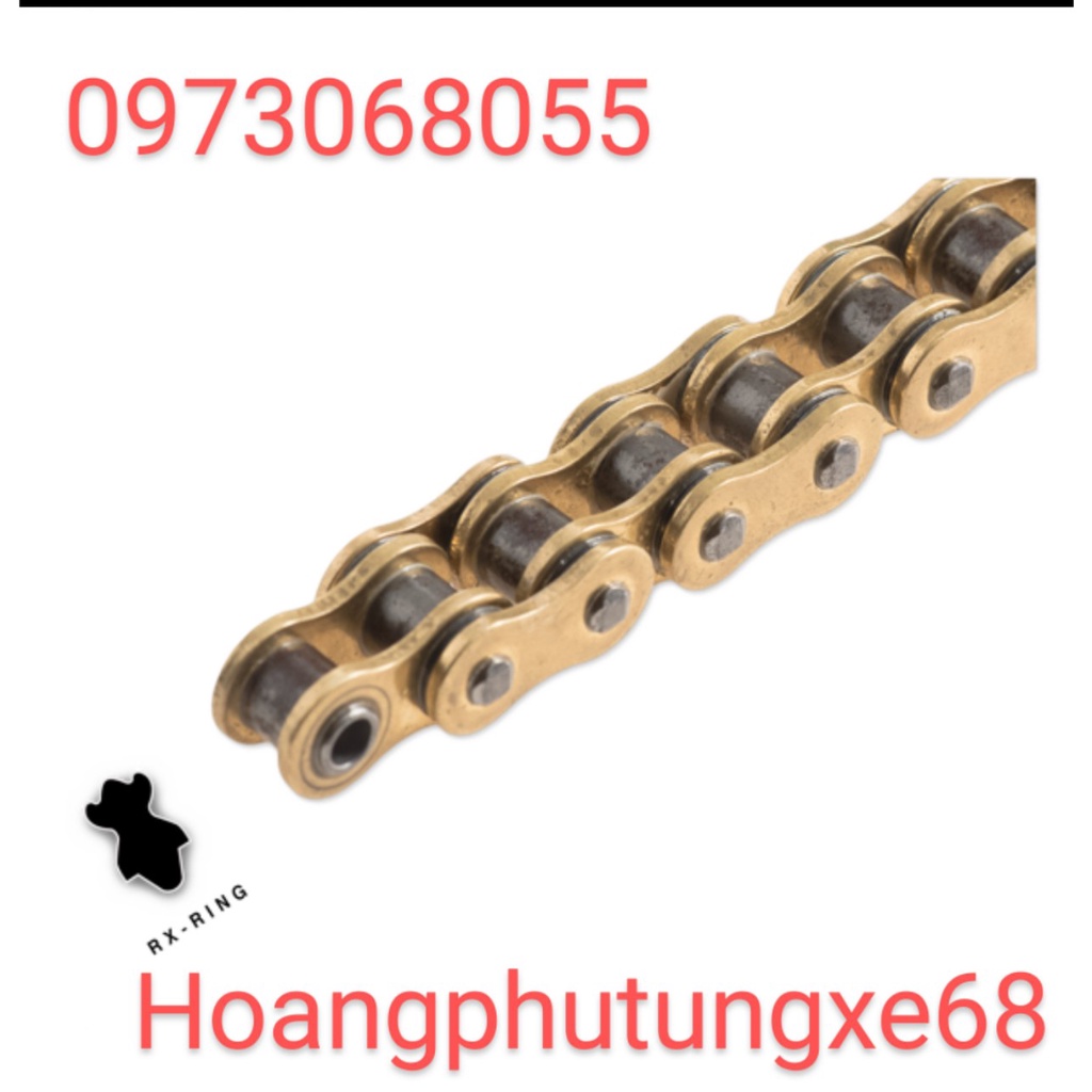 Sên RK 525 có phốt cao su Oring màu vàng