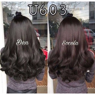 Tóc Giả Kẹp chữ U xoăn dài 60cm- Hình Chụp thật