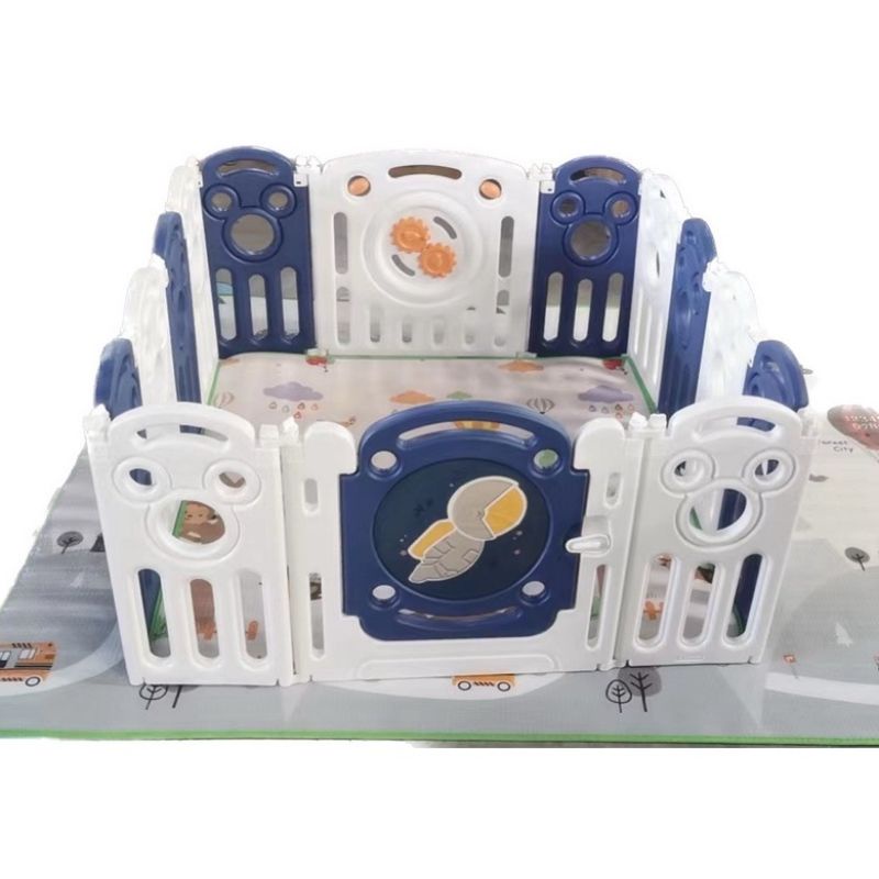 Bộ quây cũi nhựa nguyên sinh Tặng Banh, thảm, giỏ