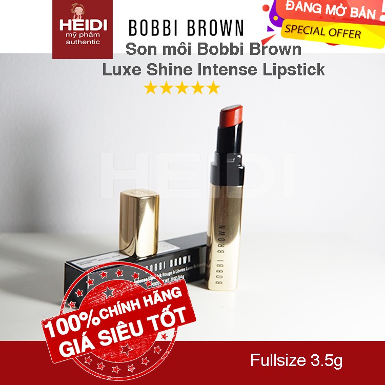 Son Bobbi Brown Luxe Shine Intense Lipstick 3.4g chính hãng_Màu Supernova