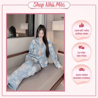 Bộ pizama- bộ lụa xước cao cấp sang chảnh