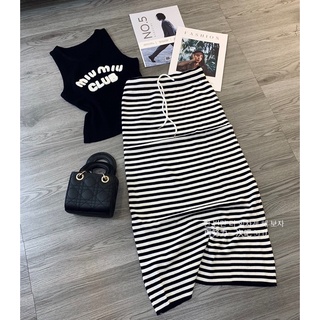 ( FREESHIP ) Set len miumiu chân kẻ hàng qc l1