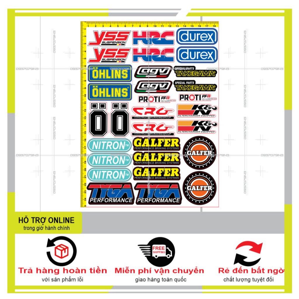 LOGO STICKER DÁN XE MÁY L 11 - SHINDECAL2