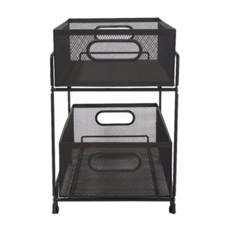 Kệ đứng để tài liệu 2 ngăn, khay vuông 2 tầng đa năng