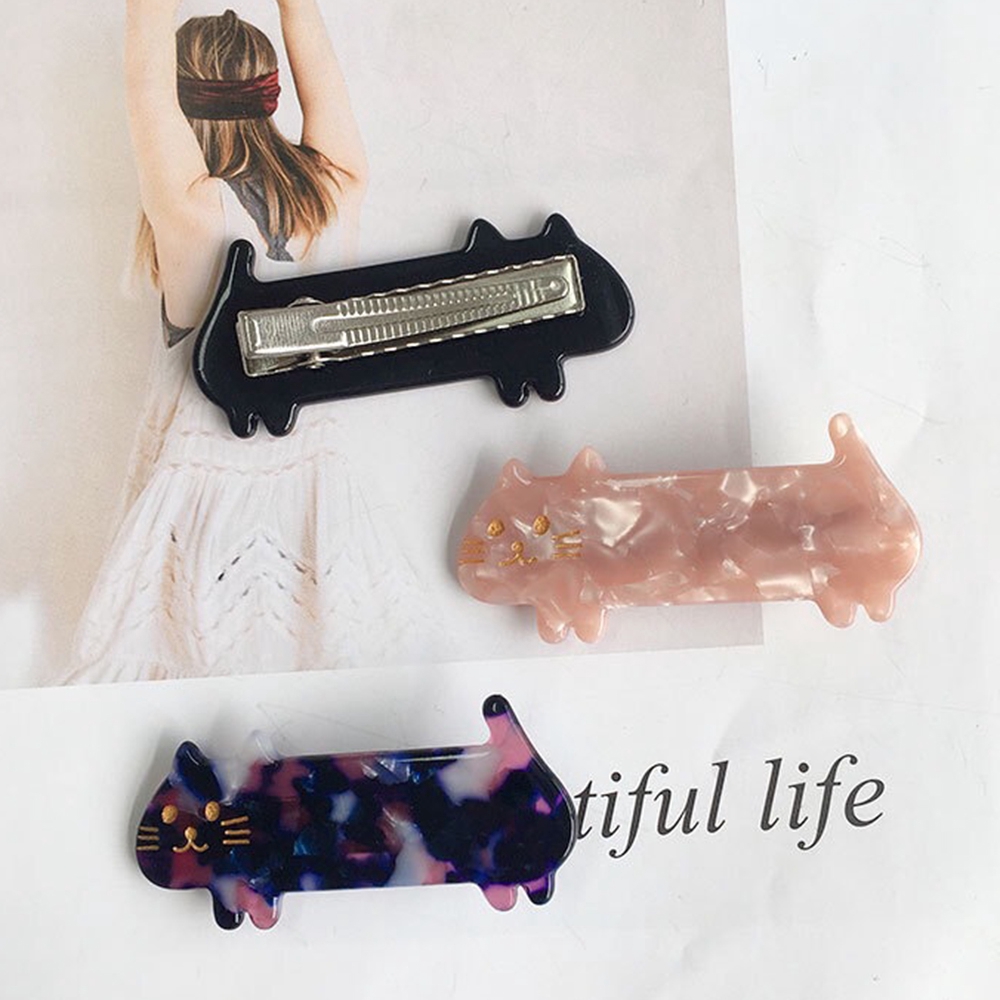 Kẹp Tóc Hình Mèo Dễ Thương Cho Nữ