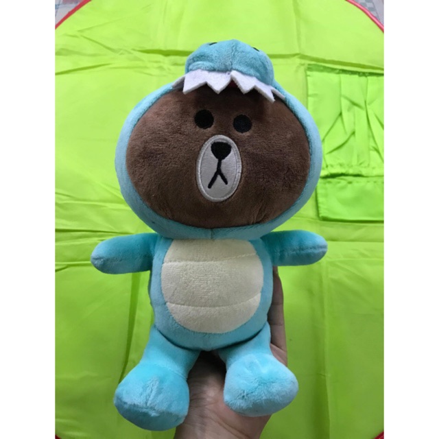 Gấu bông brow cosplay khủng long