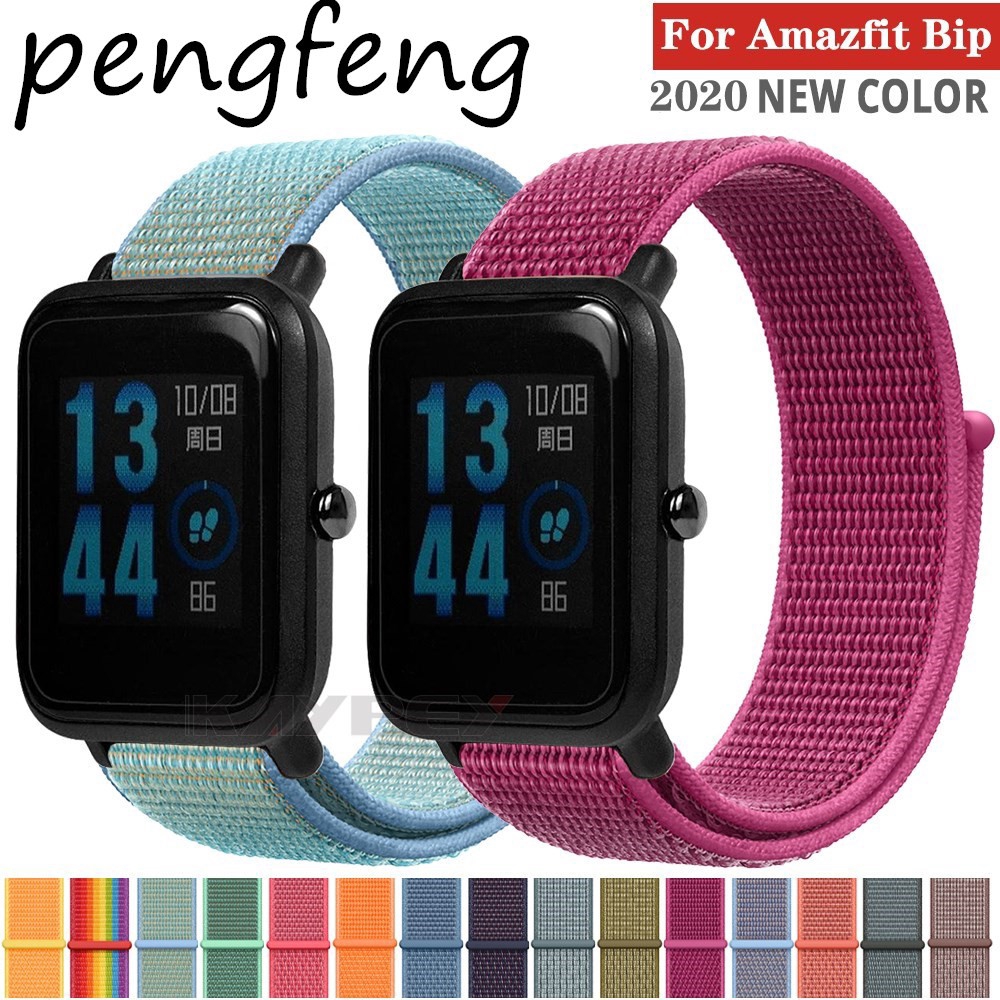 Dây đeo đồng hồ thông minh bằng nylon 20mm cho for Xiaomi Huami Amazfit Bip 1S U