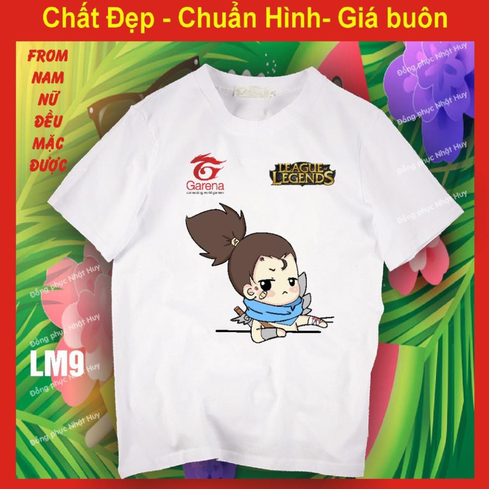 SALE- áo thun game Liên minh huyền thoại lol LM5, chất đẹp, bao đổi trả,phông, yasuo, teamo,leesin