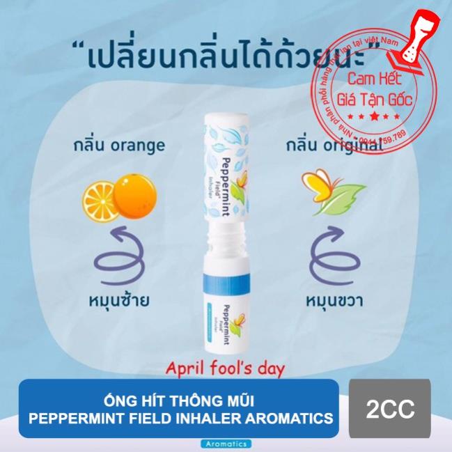 Ống Hít Thông Mũi PEPPERMINT FIELD Inhaler Aromatics 2cc - Thái Lan