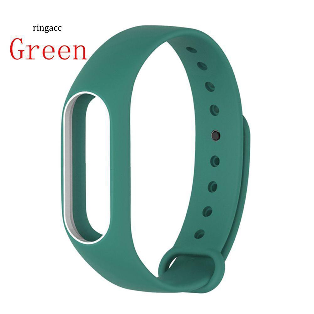 Dây đồng hồ thay thế chất liệu silicon dành cho Xiaomi Mi Band 2