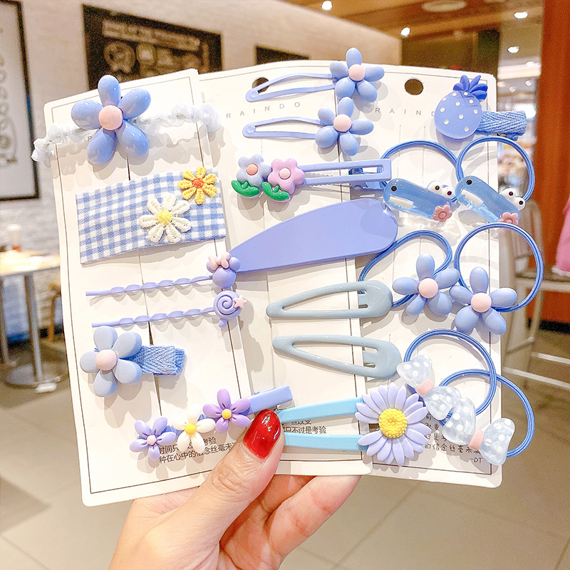 Bộ 20 kẹp tóc Hishop hình hoa cúc gồm 5 màu sắc xinh xắn cho bé gái