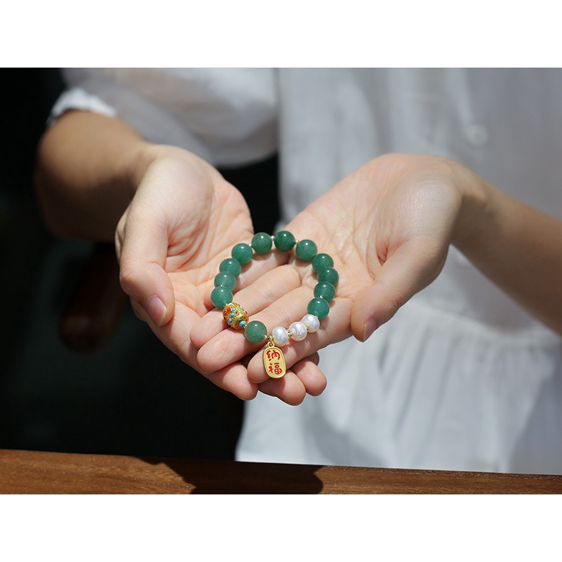 [Hàng Mới Về] Vòng Đeo Tay Chuỗi Hạt Phong Cách Trung Hoa