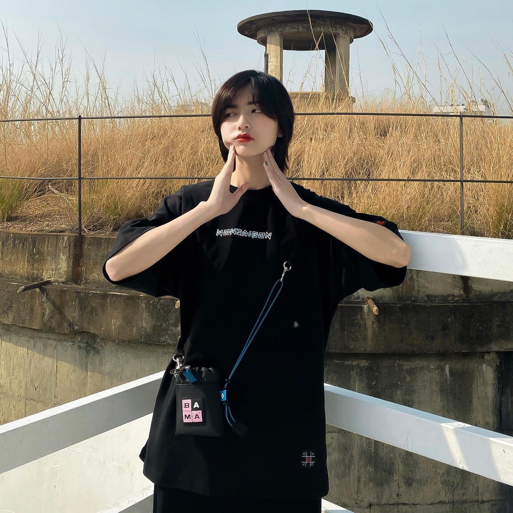 Áo thun now sài gòn SIGNATURE DROP SHOULDER TEE Full tag Nam nữ Kun Shop