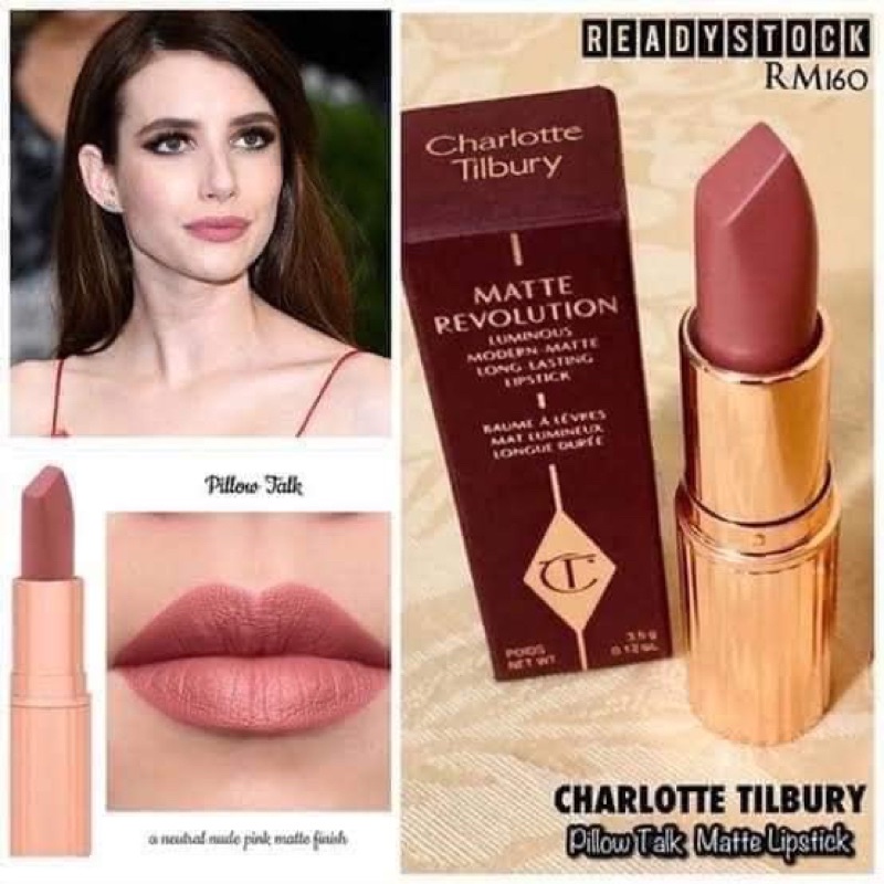 - Son Charlotte Tilbury màu Pillow Talk  full box bill US