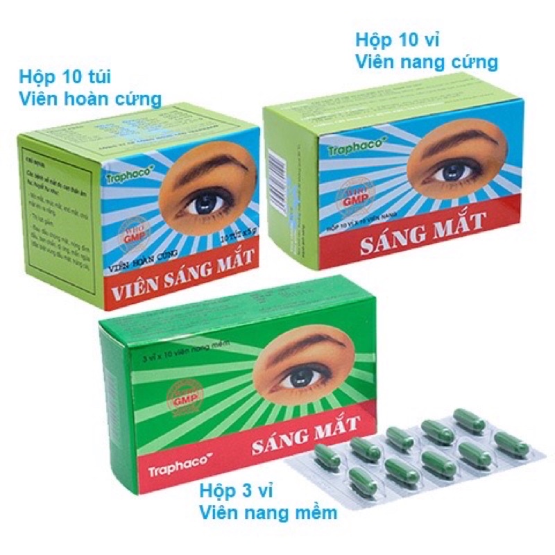 Sáng mắt Traphaco viên uống bổ sung vitamin và dưỡng chất giúp sáng mắt