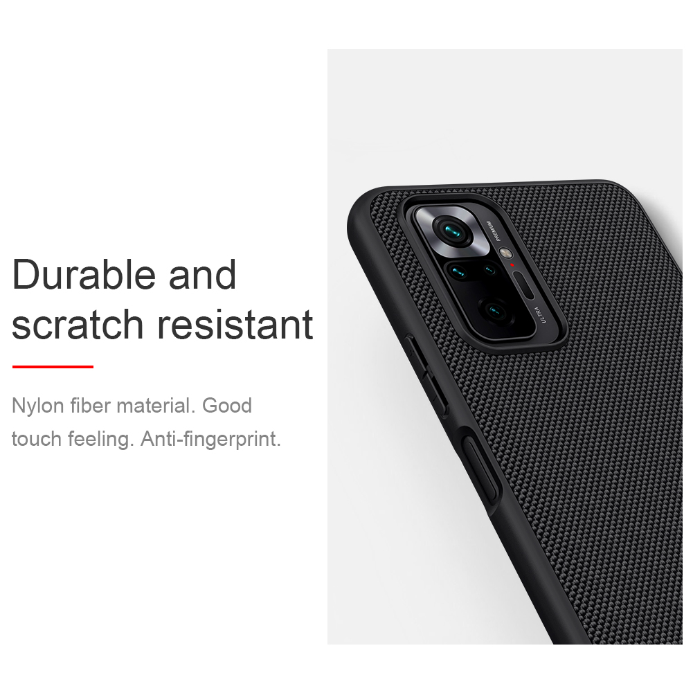 Ốp Điện Thoại Nillkin Sợi Nylon Tpu + Pc Chống Trượt Siêu Mỏng Nhẹ Cho Xiaomi Redmi Note 10 Pro / Note 10 Pro Max